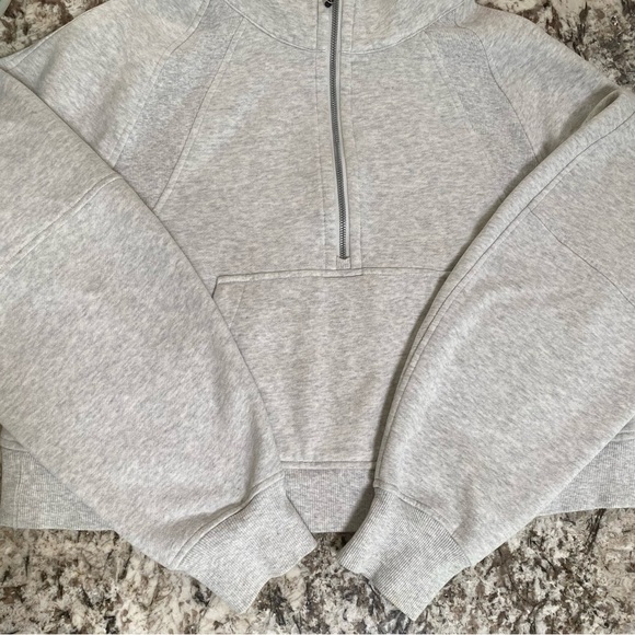 Lululemon Scuba Oversized Half-Zip Hoodie Women’s M / L Gray - Picture 11 of 15